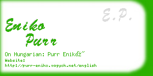 eniko purr business card